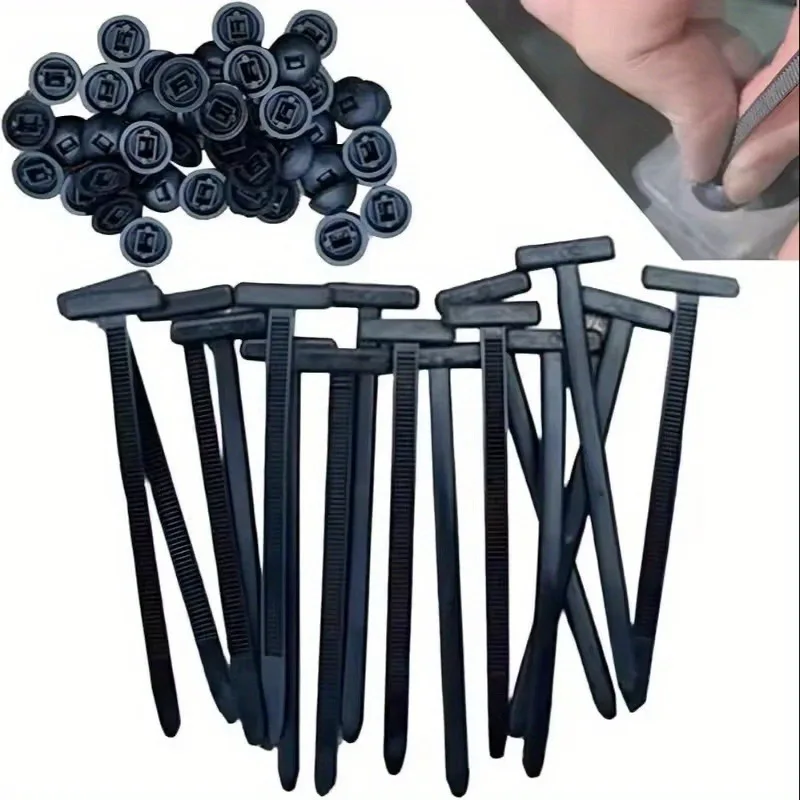 20/50pcs Nylon Universal Cable Tie Buckle Cable Ties Heavy Duty Self-locking Zip Tie for Car Repair, Home, Office & Outdoor Use