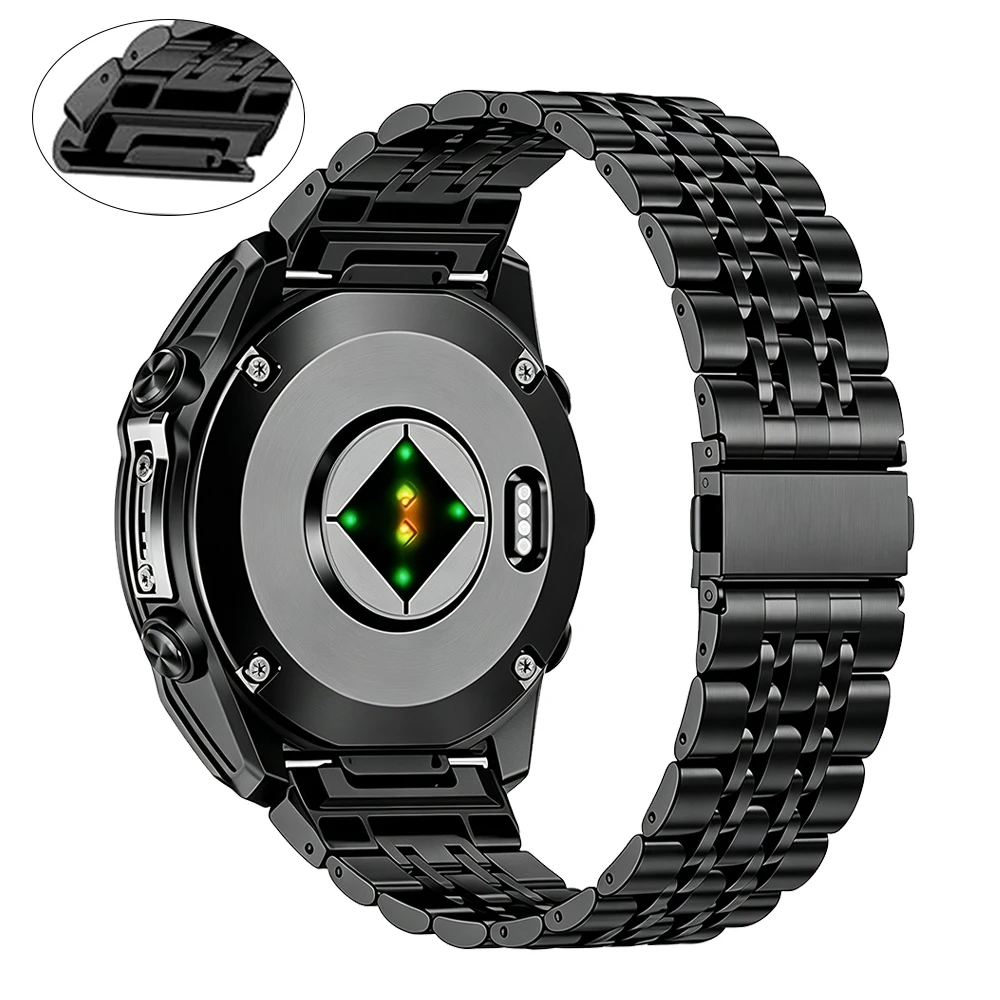 Schnellwechsel-Edelstahlarmband für Garmin Uhren Fenix 8 6 7 Pro 5 Plus 5X 6x 7x 3HR Tactix 7 AMOLED 8 Epix 26mm 22mm Metallband