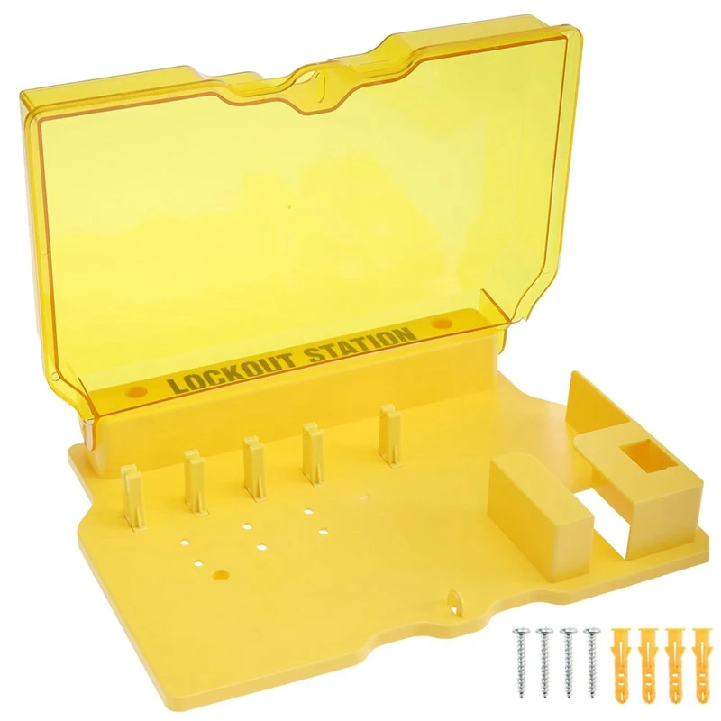 XTECH Lockout Tagout Station With 8 Safety Padlocks 3 Hasps And 20 Lockout Tags, Lock Out Tag Out Board With Loto Devices