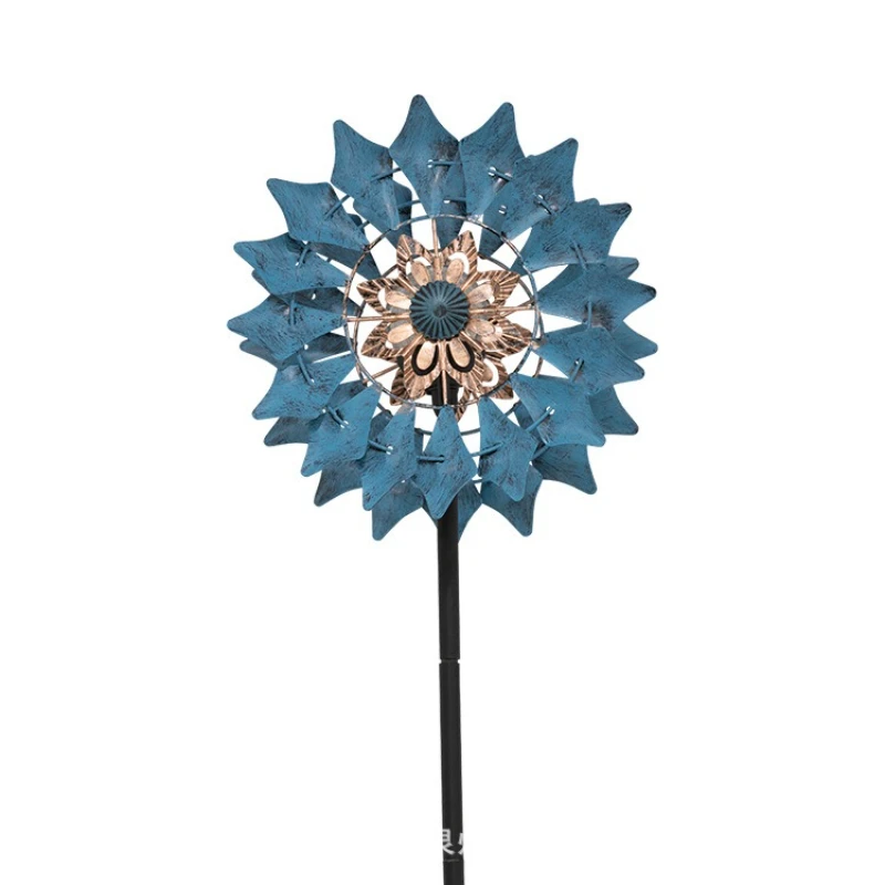 

Garden Landscape Lights Garden Metal Crafts Ground Plug Windmill