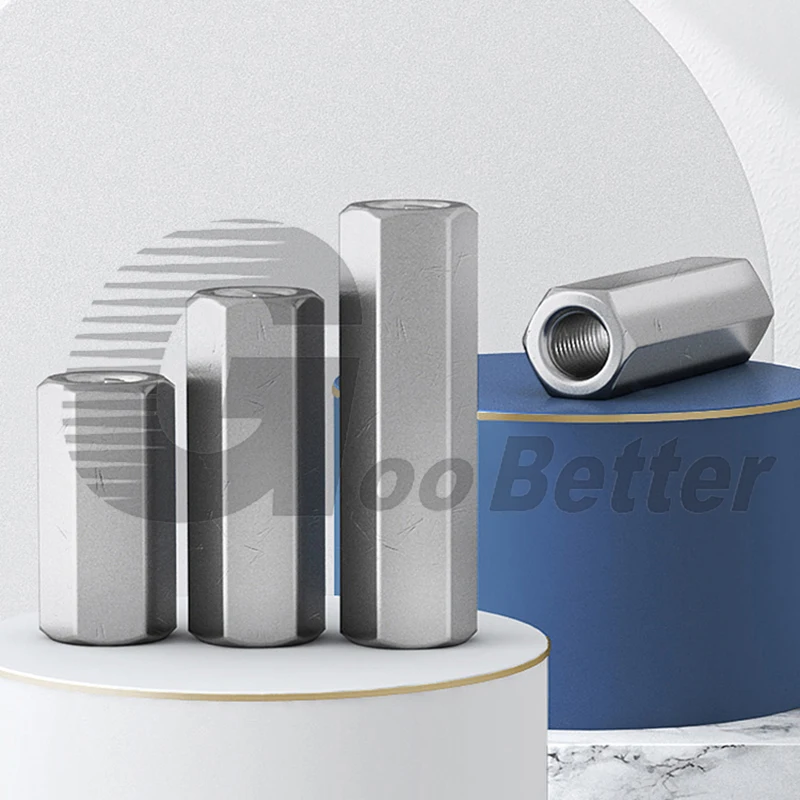 1PCS 304 Stainless Steel A2 Hex Standoff Spacer Long Rod Coupling Hex Nut Bolt M12 M14 M16 M18 M20 M22 M24 Length 12-72mm