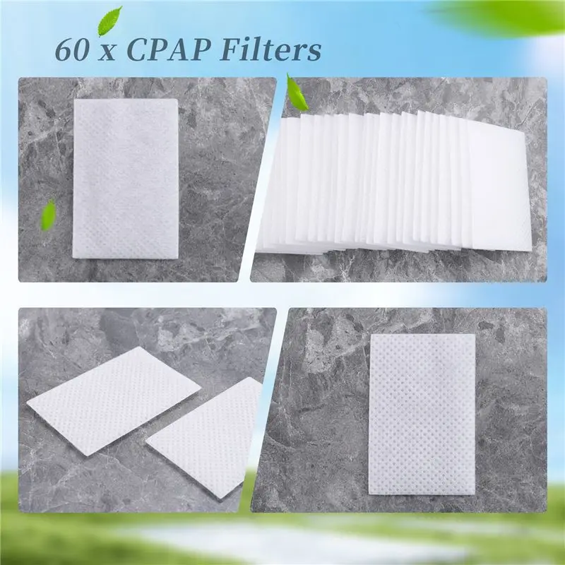 

A60T Effortless Ultra Fine Disposable Filters For Resmed Airsense 10/ Aircurve 10 /S9 Series Machines Replacement CPAP-Filters