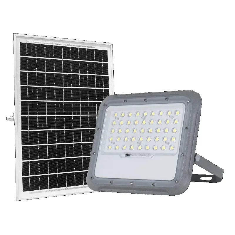 Solar Flood Light with Panel Outdoor Waterproof 100W 200W 300W 400W Light Emitting Diode Aluminum Garden