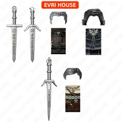 Video Games Mini Action Figures Bricks Geralt Ciri Movies Assembly Building Blocks Toys for Children FT03 FT04