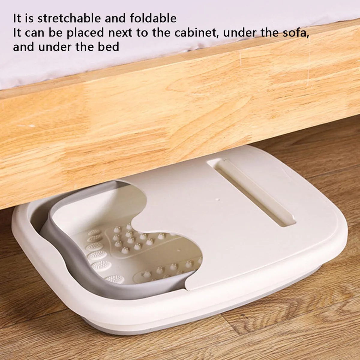 1PC folding foot bath tub, foot bucket, massage foot wash basin, thickened portable washbasin