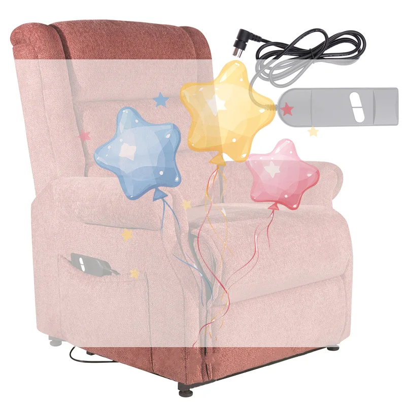 

Электрическое кресло с откидной спинкой, диван, 2-кнопочный пульт дистанционного управления, ручной переключатель