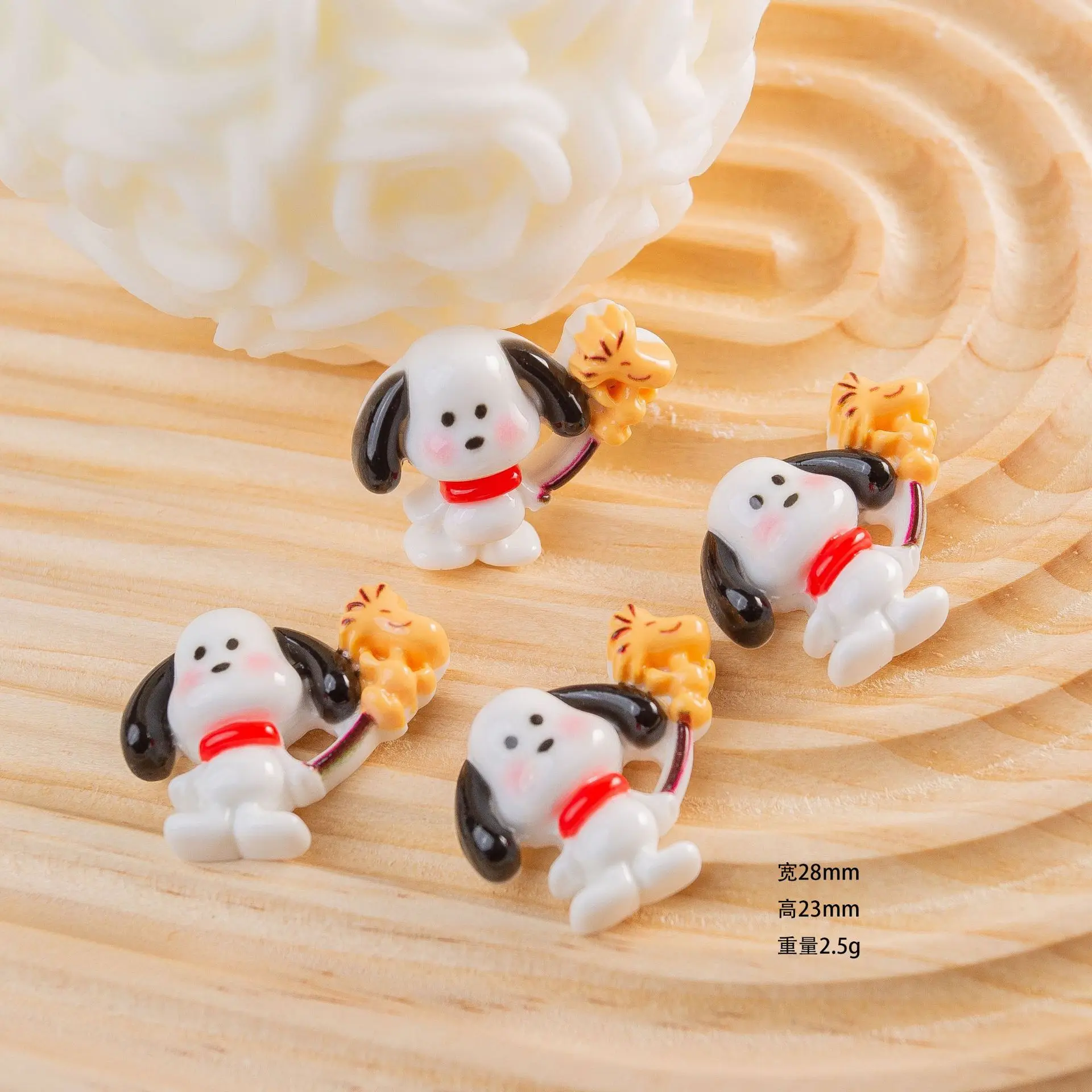 5Pcs Cute dog series Cartoon Resin Flatback Handmade Resin Accessories Crafts Materials Scrapbooking Embellishments