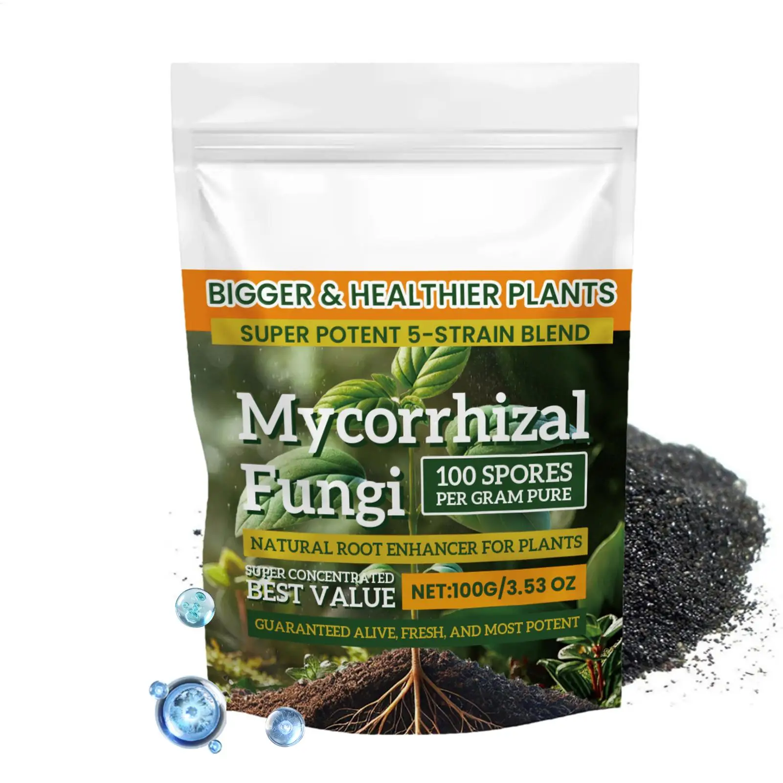 Plant Fertilizer Powder Plant Growth Nutrient Fertilizer Safe and Effective Rooting Supplement for Soil Hydroponics Garden Plant