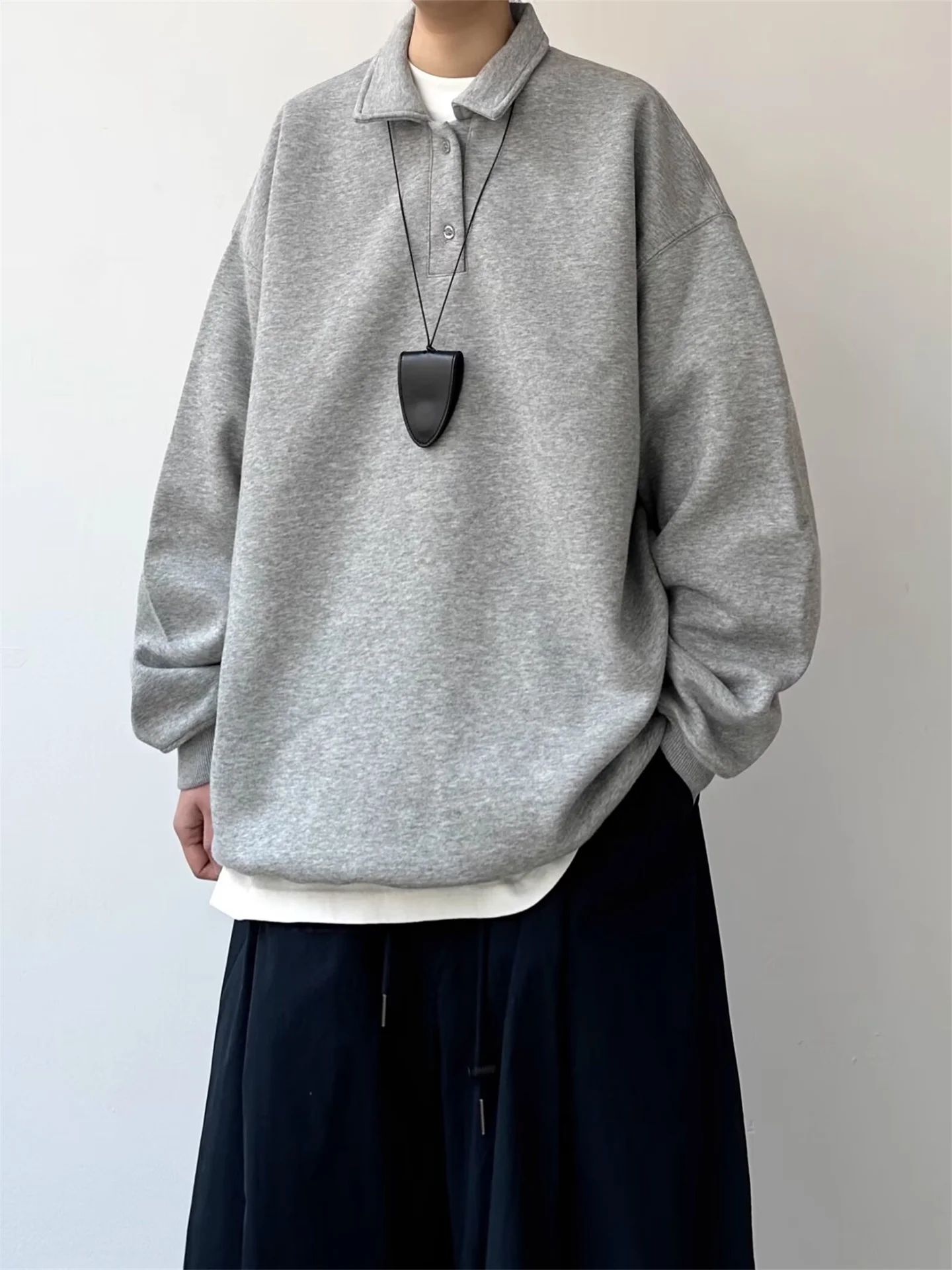 

Мужская толстовка American Sle Heavyweight с капюшоном, простой дизайн, повседневный стиль, модный бренд, отложной воротник, флисовая подкладка.