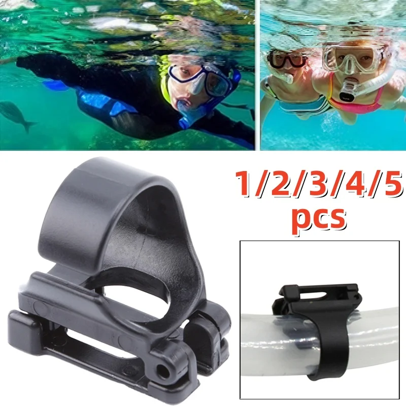 

Набор из 1/2/3/4/5 универсальных зажимов-фиксаторов для трубок для дайвинга и снорклинга, держатели для трубок для подводного плавания, комплект фиксаторов для воздушных трубок для снаряжения для дайвинга и снорклинга