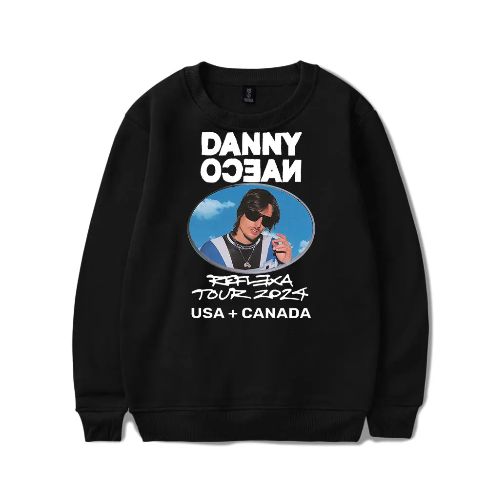 Danny Ocean Reflexa Tour 2024 Crewneck Long Sleeves 2D Capless Sweatshirts Women/Men Singer Long Sleeves Sweater Hoodies