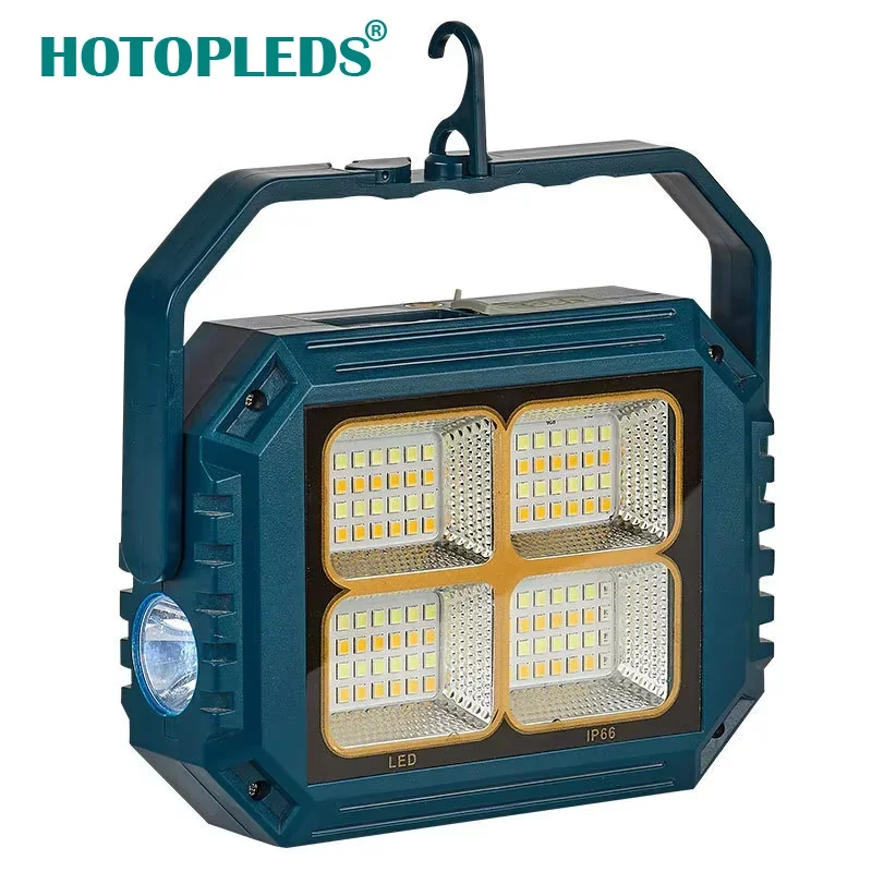 Outdoor camping lights solar charging lights LED household emergency lights, night market street stall lights and garden lights