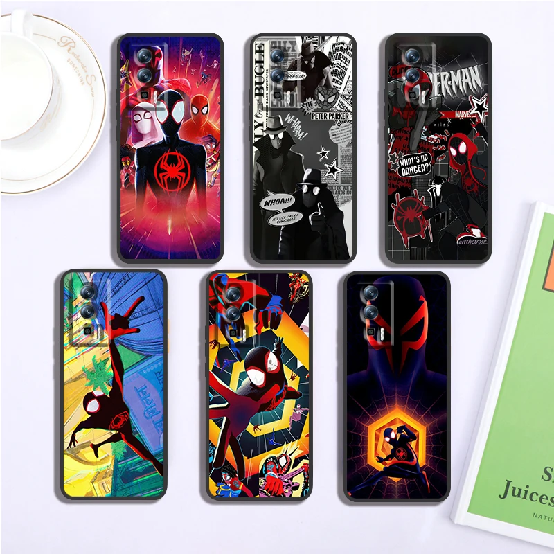 M-Marvels SpiderMan Cool Anime For Xiaomi Redmi 9A 9C 9AT 10C 9 9T 10 12C 13C 8 12 K60 A1 K50 K40 5G Black Cover Phone Case