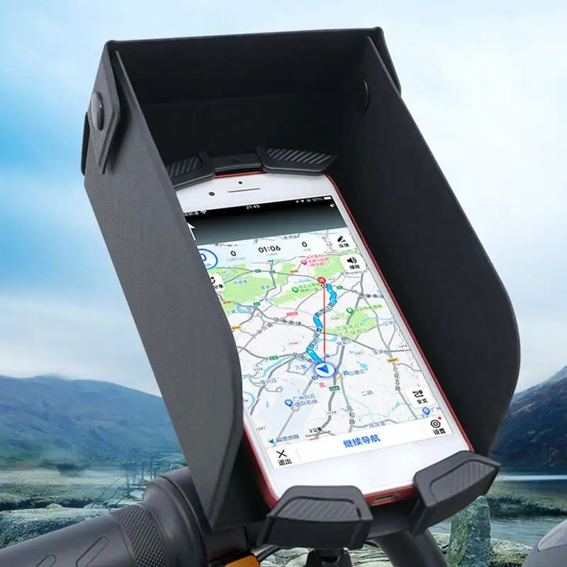 Mobile Phone Holder Sunshade Car Phone Holder Sun Shield Shock-Absorbing Sun Shade For Phone 360 Degree Rotation For Cell Phones