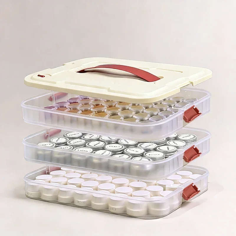 

Large-Capacity Nail Art Storage Box for Bottled Nail Polish and Gel Multi-functional UV Gel Nail Art Tool Container Empty