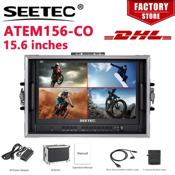 SEETEC ATEM156-CO 15.6 4K HDMI 멀티뷰 휴대용 라이브 스트리밍 방송 디렉터 모니터, ATEM 미니 믹서 프로용