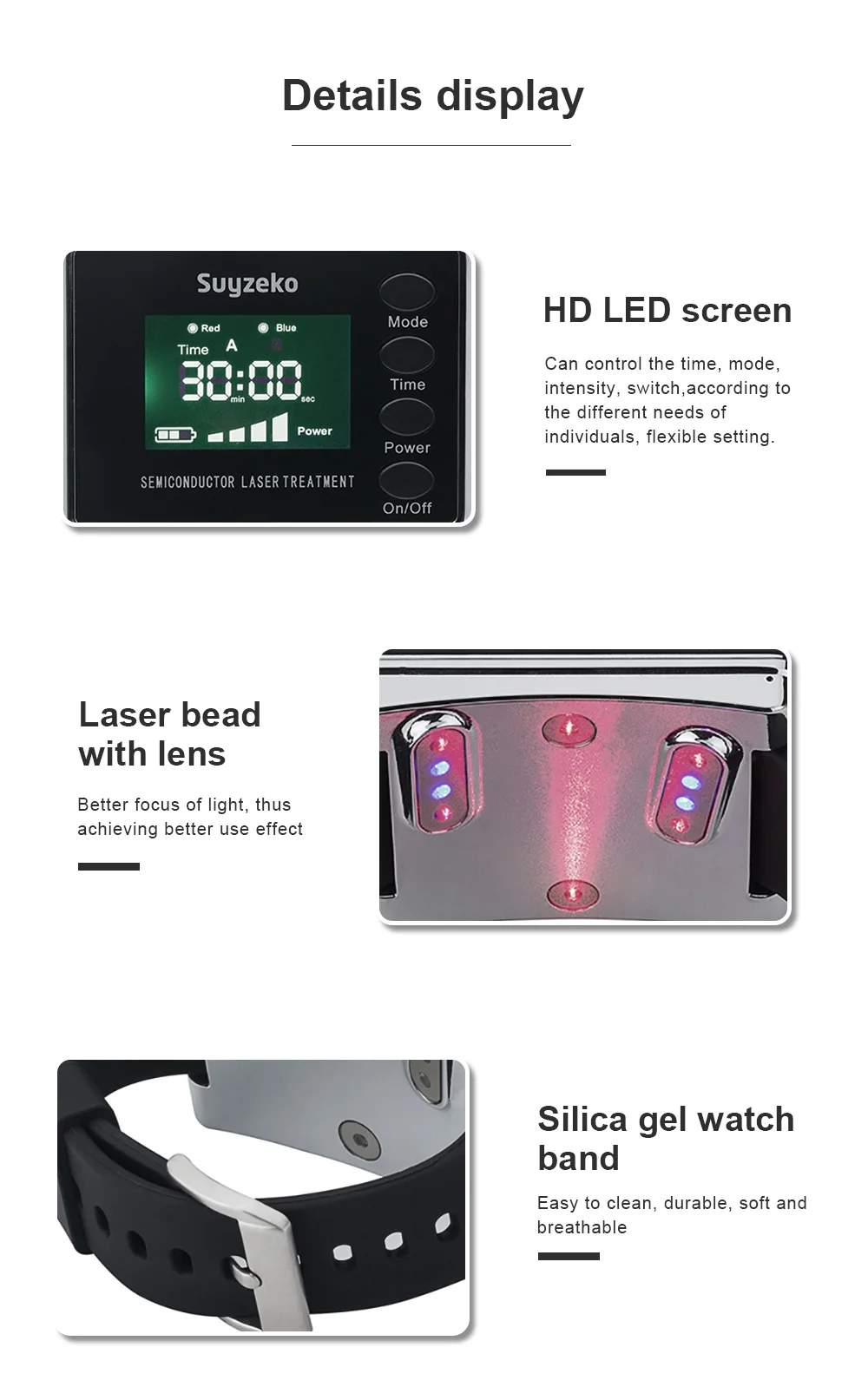 

Hot Sales Semiconductor Laser Therapeutic Apparatus High Blood Suger Treatment Instrument2025