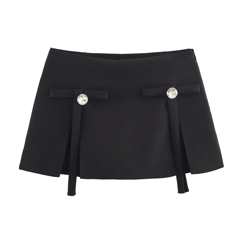 Culottes di gioielli con fiocco per abbigliamento da donna con temperamento di nuova moda europea e americana