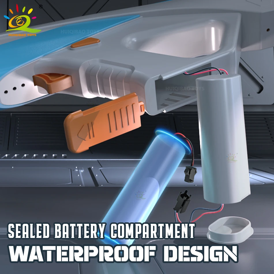 HUIQIBAO Marquee Light Pistola ad acqua elettrica Fantasy Cannone Estate Piscina all'aperto Lotta Gioco di tiro Giocattoli per bambini Regalo