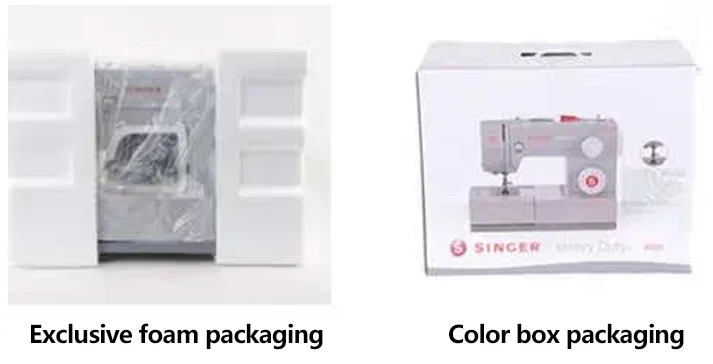 ماكينة خياطة Singer 4423 منزلية متعددة الوظائف من النوع السميك بدواسة كهربائية ماكينة خياطة لسطح المكتب مع فتحة زر الأوفرلوك #6