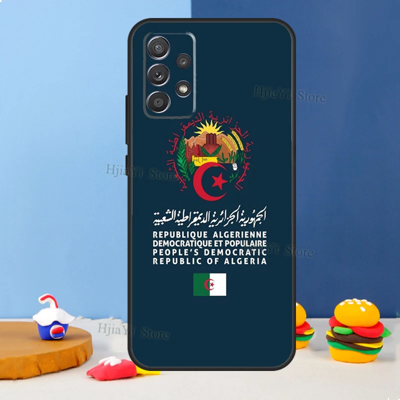 Algeria Flag Algerian Case For Samsung A54 A34 A14 A13 A23 A33 A53 A73 A51 A71 A72 A12 A22 A32 A42 A52 Back Cover