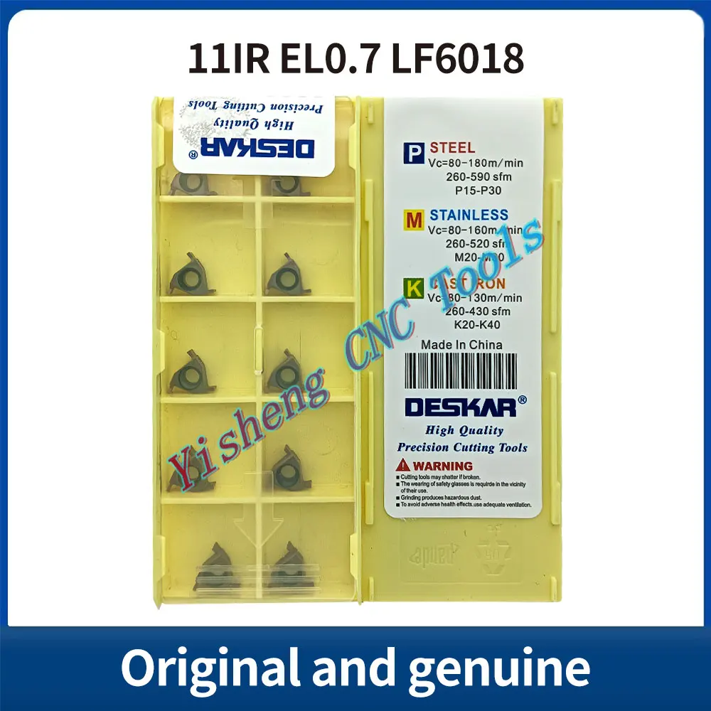 DESKAR 11IR/EL0.5/0.6/0.7 11IR/EL0.8 11IR/EL0.9 11IR/EL1.0 LDA LF6018 Triangolo piatto diametro interno lama scanalatura poco profonda