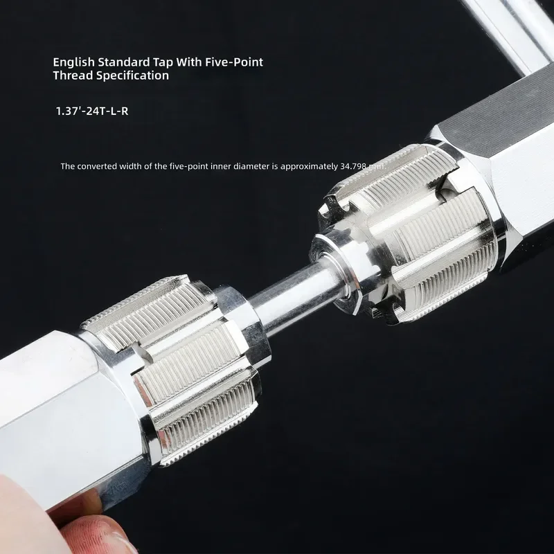 for Bicycle Five-way Tap Tapping Tool Cleaning Milling Center Axis Pattern Repair Patrol Tool
