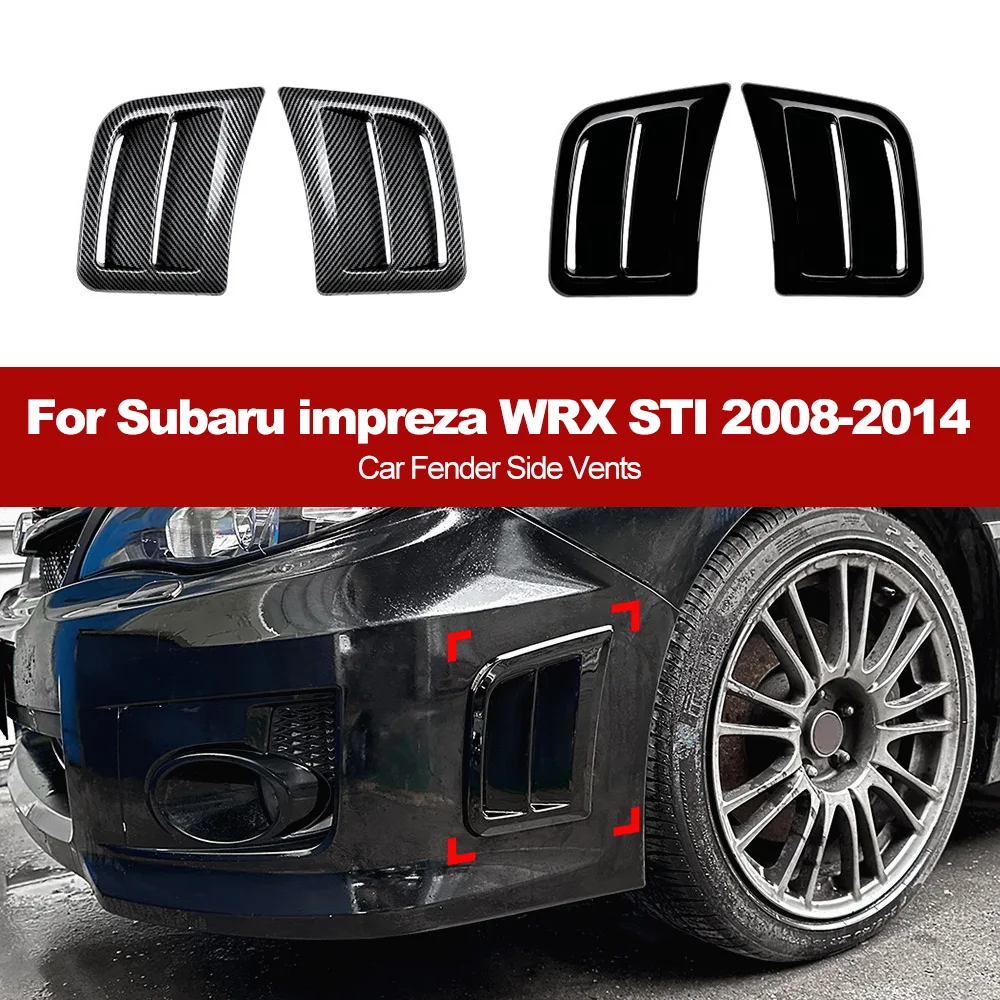 For Subaru Impreza WRX STI 2008-2014 Car Fender Side Vents ABS material air guide Car Sticker Accessories