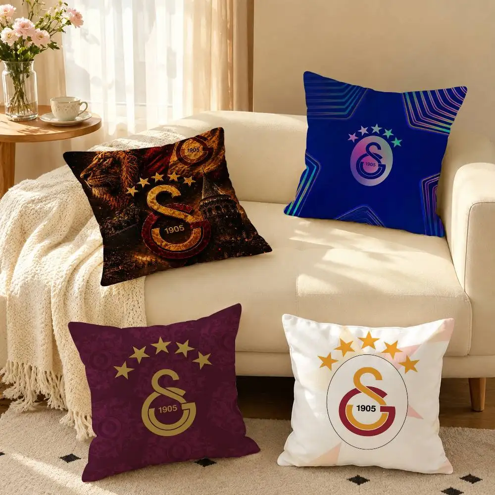 Turkey G-Galatasaray S  Square Double-Sided printed Pillow Case Bedroom Bedside Pillow Sofa Cushion Cover