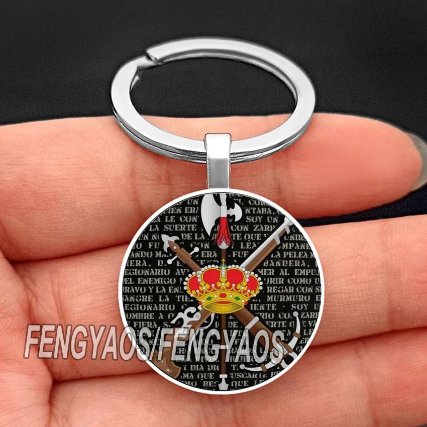 Spanish Legion Keychains Spain Flag Key Chain for Men and Women