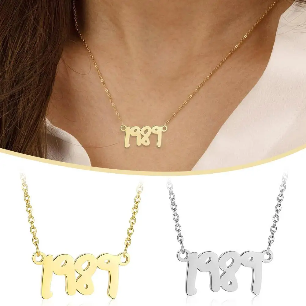 New 1989 Taylor’s version Necklace Reputation Singer Signature Fearless Speak Now Necklaces for Music Lover TS Inspired Fan