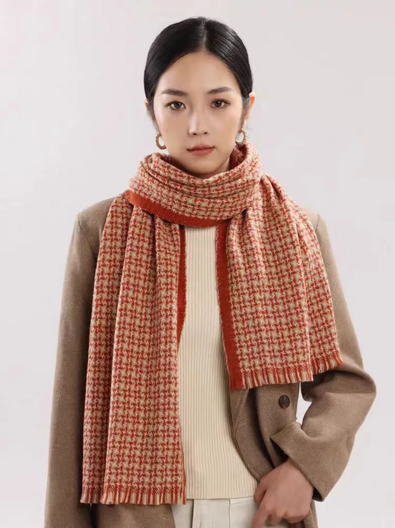 new-scarf-female-winter-atmosphere-sense-of-double-sided-students-cute-warm-thickened-knitting-senior-sense-of-scarf