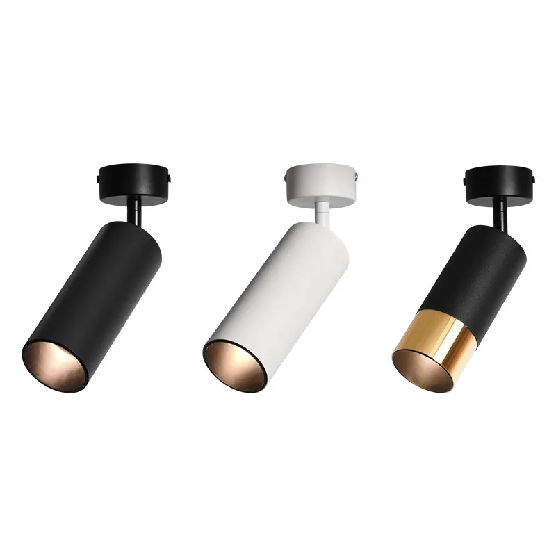 The 360° rotatable and replaceable light source GU10 track ceiling lamp features a Nordic modern and light luxury style