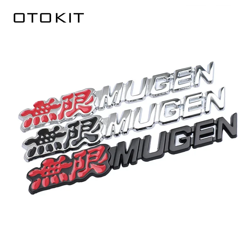 1 قطعة ثلاثية الأبعاد كروم معدن Mugen شعار شعار الخلفية شارة سيارة جذع ملصق تصفيف السيارة لهوندا سيفيك أكورد CRV صالح #1