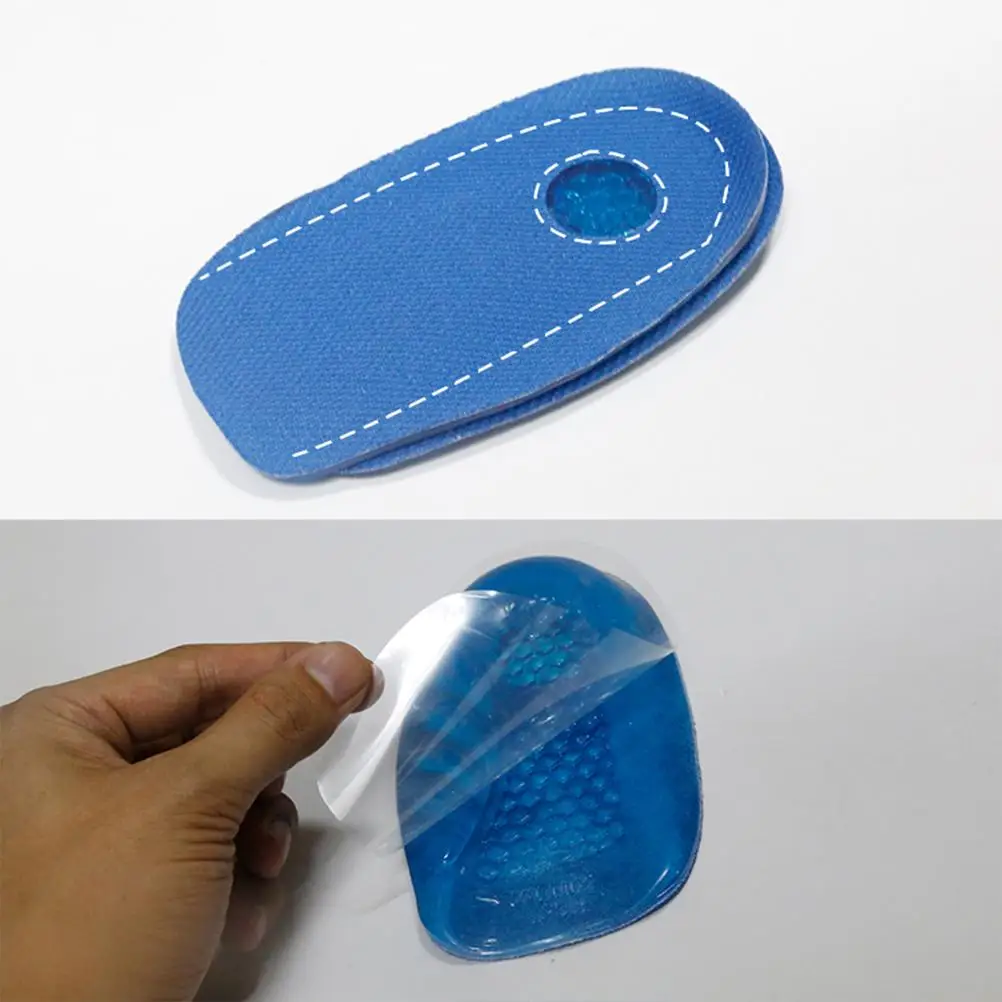 Gel Heel Insoles Foot Care Tools Washable Reusable Gel Shoes Insert Half Insoles Heel Cups Foot Care Insoles High Heel Inserts
