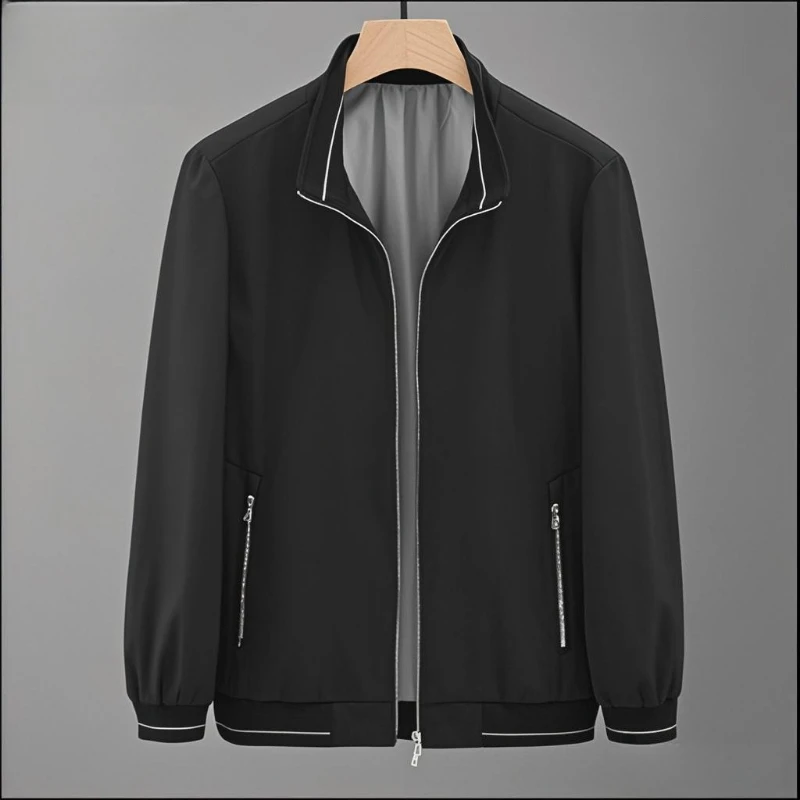 جديد عالي الجودة الأعمال سترة عادية مريحة للتنفس العصرية تنوعا الوقوف طوق الخريف الشتاء سترة يندبروف