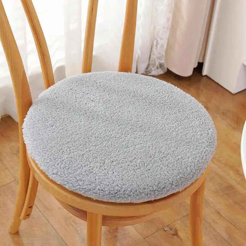 Chair Cushions Round Washable Seat Pillows 40cm Reusable Seat Cover Indoor Chair Cushions for Car Seat Accent Chairs Vanity