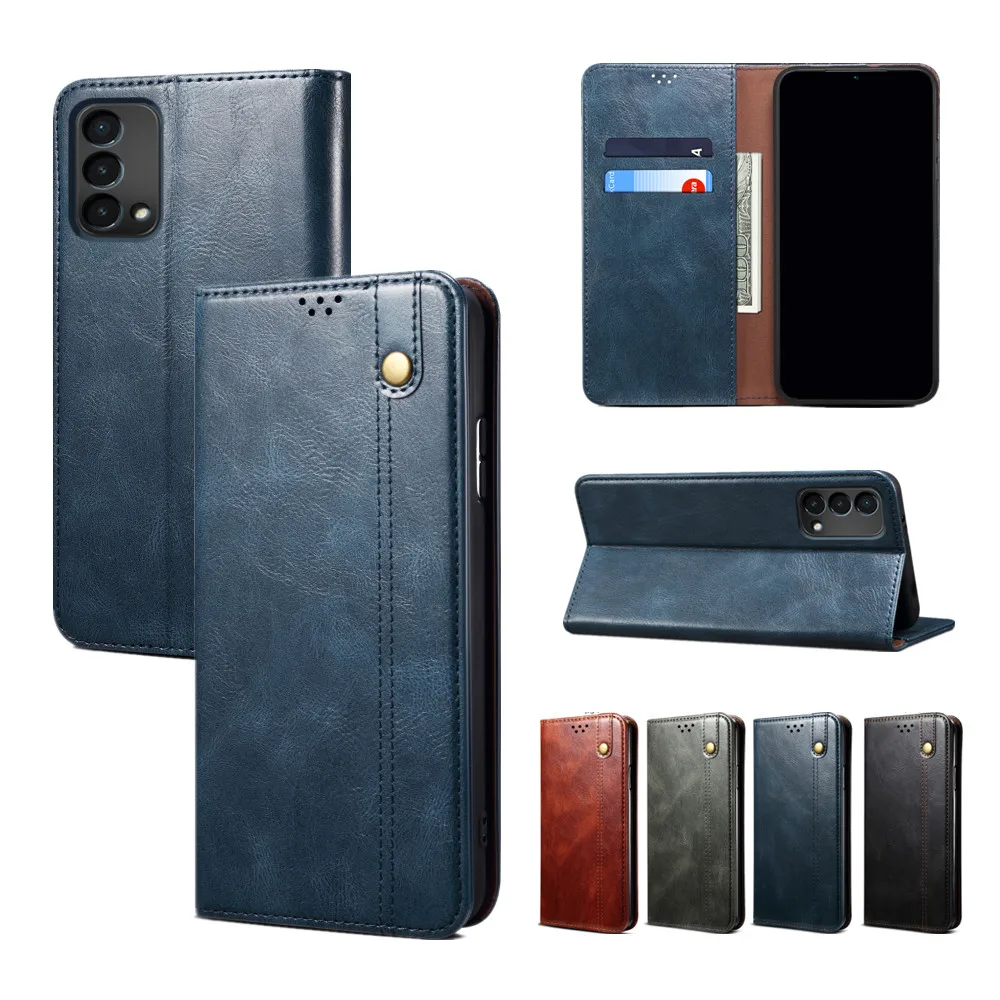 Classic Pu Leather Case For Oneplus Nord Ce 5g N200 N100 N10 9 Pro 8t Flip Wallet Phone Cover Magnetic Protection Card Holder