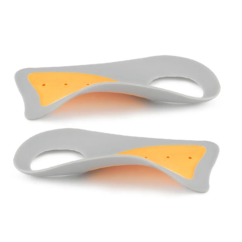 Two-color Arch Half pad, Flat Arch Support insole, Foot outward-turned, inward-shaped, XO-shaped Leg Arch Support Half Pad