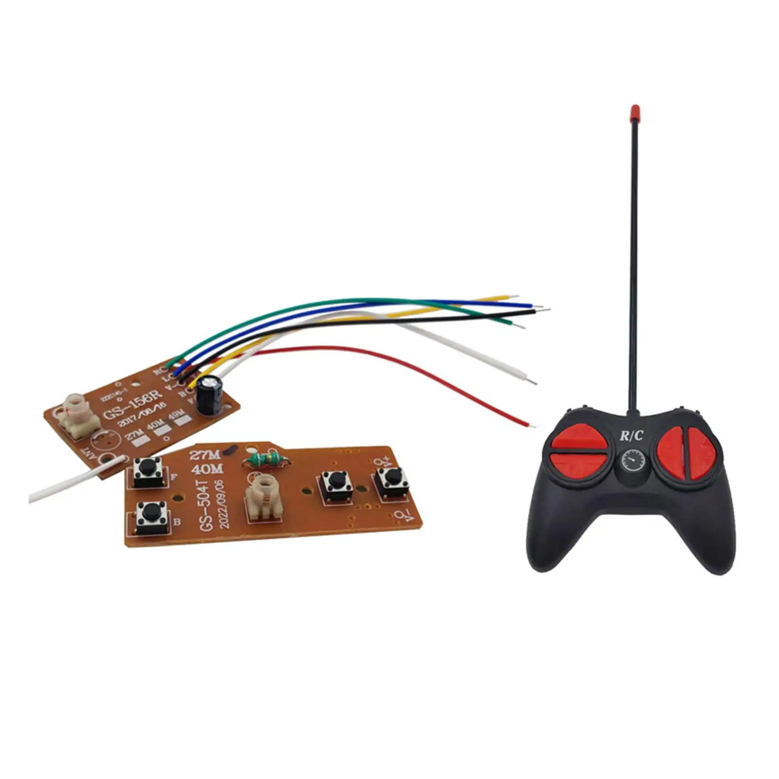 RC Transmitter and Receiver Board 2.4G with RC Remote Control for RC Car Trucks Vehicles Engineering Vehicle Replacement Parts