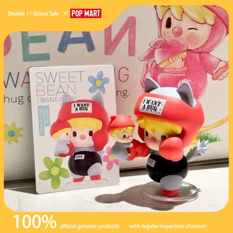 

Genuine Popmart Little Sweet Bean Hugs Of Love Series Figurine Blind Box Toy Gift Mysterious Box Ornaments Figure Surprise Box