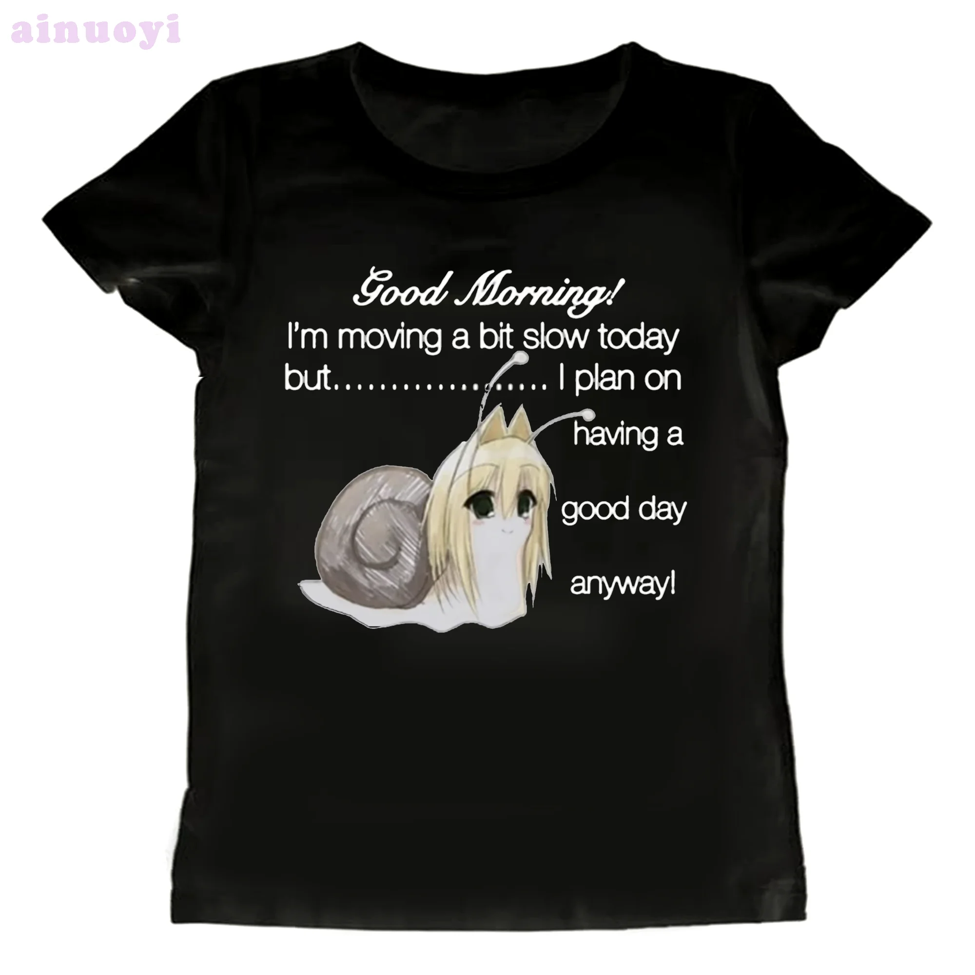 Kaos Wanita Motif Snail Girl E - Summer Goth Clothing ulasan dan harga