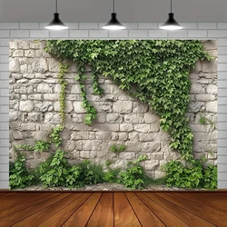 Vibrant spring garden theme, stone wall design, lush green and natural inspiration elements