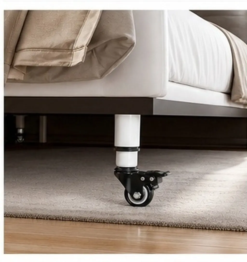 4 Pcs Caster Wheels Furniture Moving for Adjustable Leg Metal Coffee Legs Casters