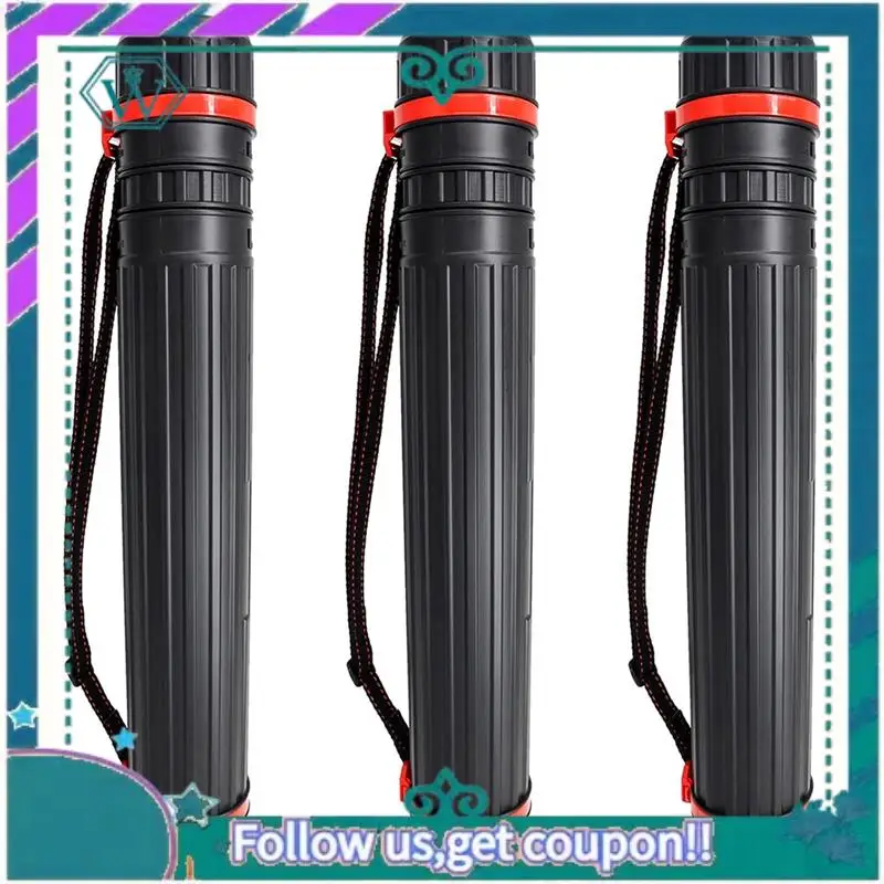 A75Q-3 PCS Poster Tube-Telescoping Blueprint Holder Black Art Tube For Posters, Documents, Art, Blueprints, Expandable 28.75Inch