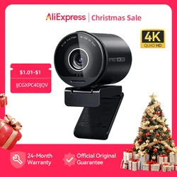 4K Webcam UHD Web Camera HDR Streaming USB Camera With Sony Sensor EMEET S800 Webcam With Dual Noise Cancelling Mics