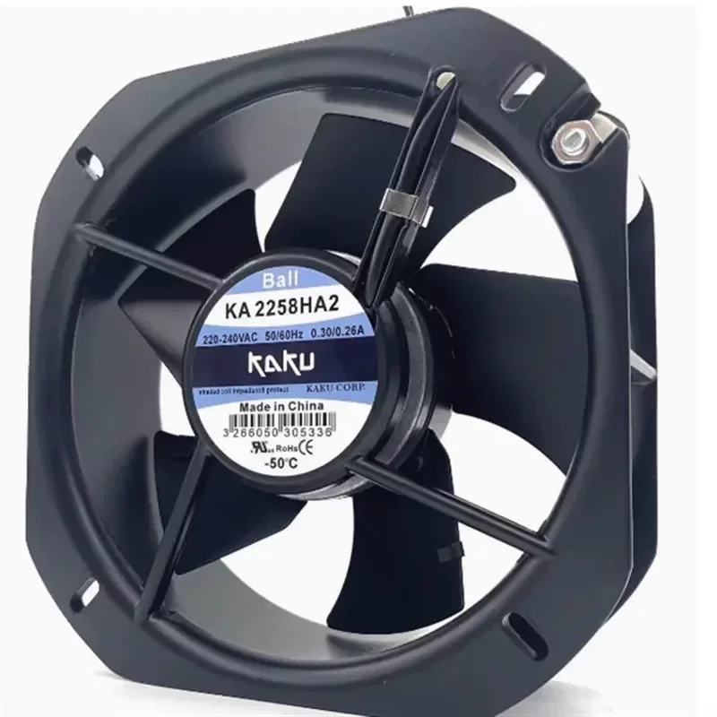 For New KAKU card KA2258HA2 22580 220V metal high temperature magnesium alloy industrial axial flow fan