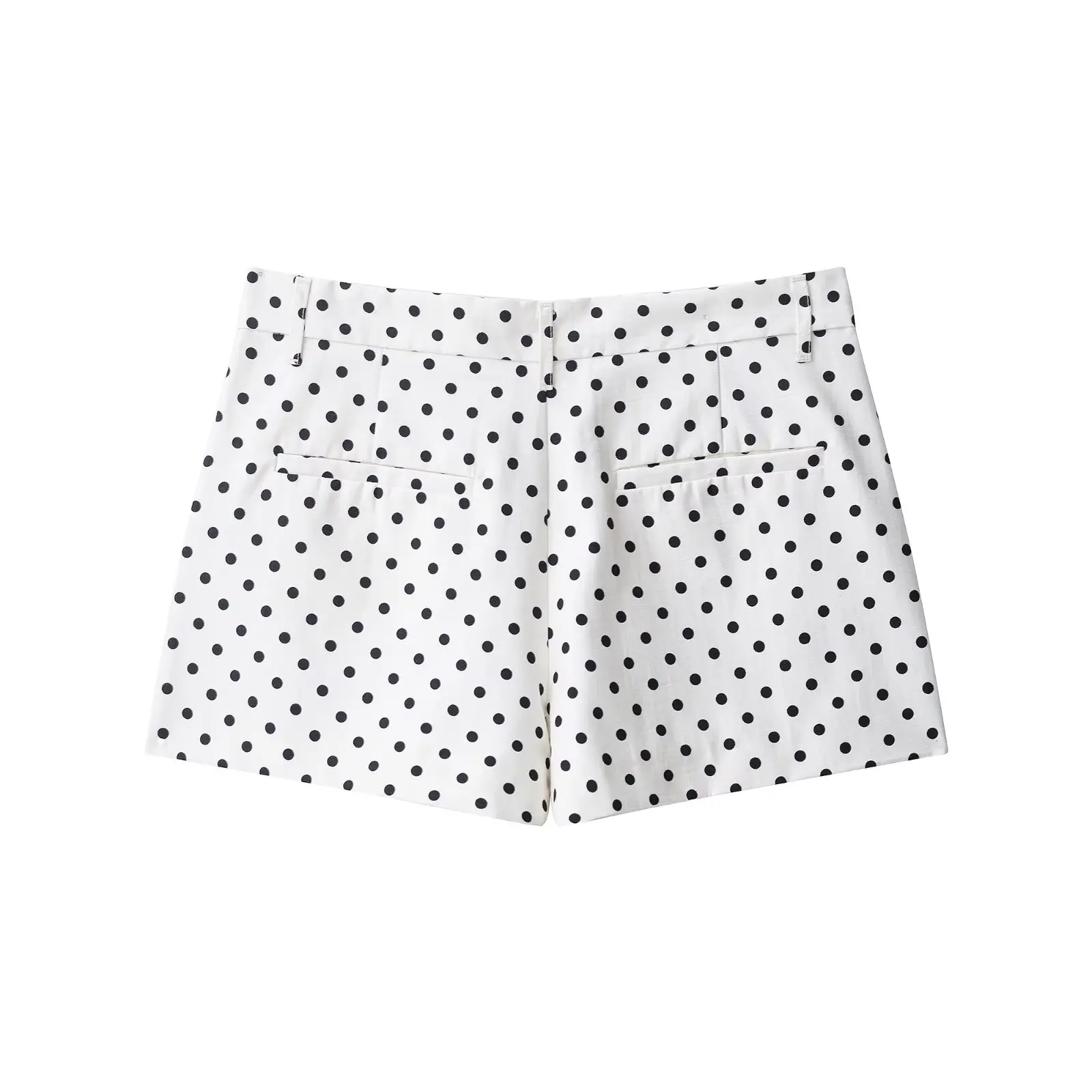 HH Polka Dot Shorts-Sets für Damen 2026 Trend-Outfits Langarm Reißverschluss Rollkragenjacke Mantel Frühling Elegantes 2-teiliges Set – Detail 14