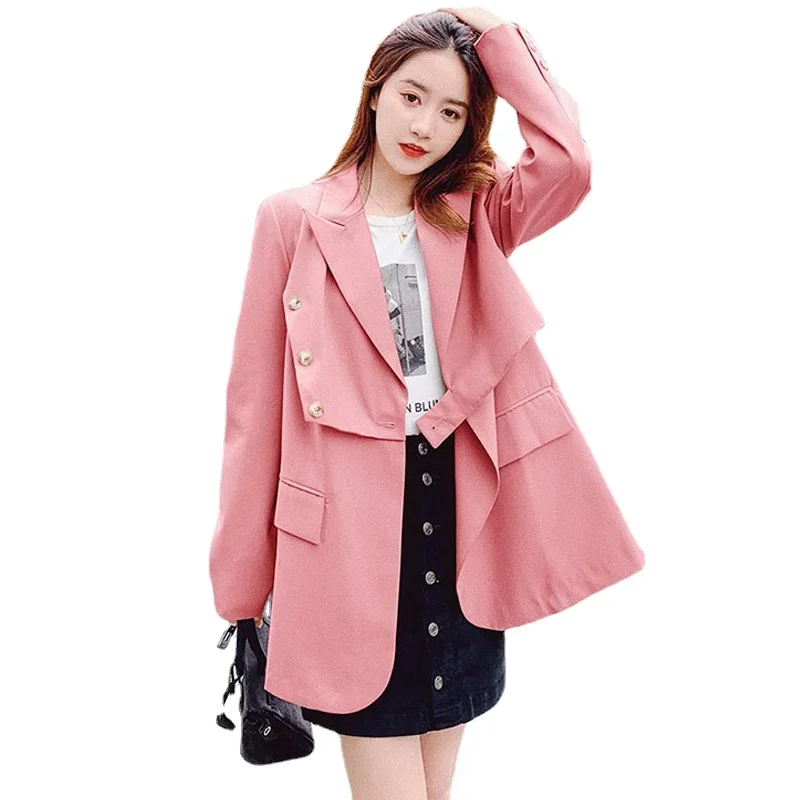 Koreanische Mode elegante lässige Trenchcoat Frauen Streetwear drehen Kragen Gürtel Wind jacke Herbst lose feste Jacke Frauen