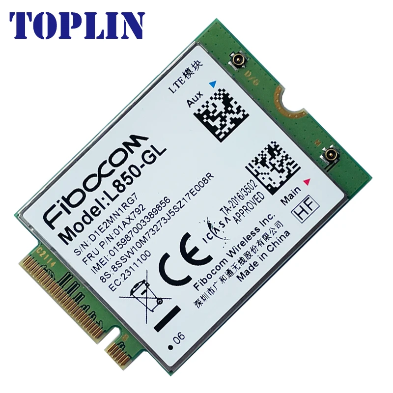 L850-GL M.2 Card 01AX792 4G LTE Wireless Module For ThinkPad X1 Carbon Gen6 X280 T580 T480s L480 X1 Yoga Gen 3 L580